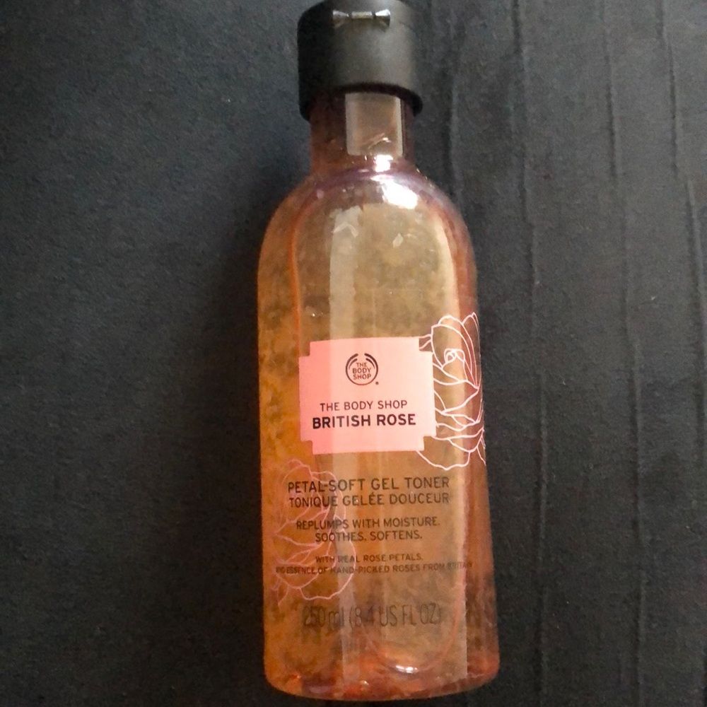 British rose petal soft gel toner